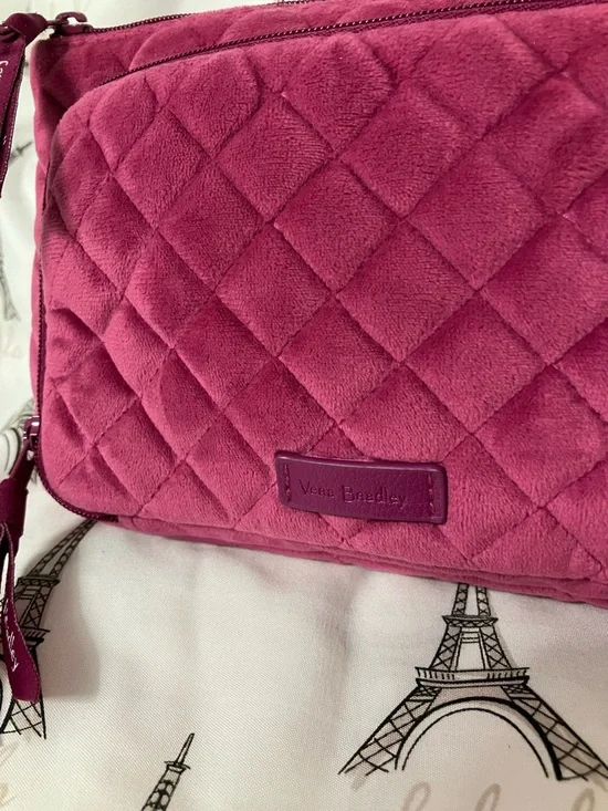 💐 Plush Vera Bradley Compact Organizer in Majestic Pink/Felicity Paisley Pink - Picture 6 of 7